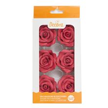 Picture of RED SUGAR ROSE 5CM X 6PCS